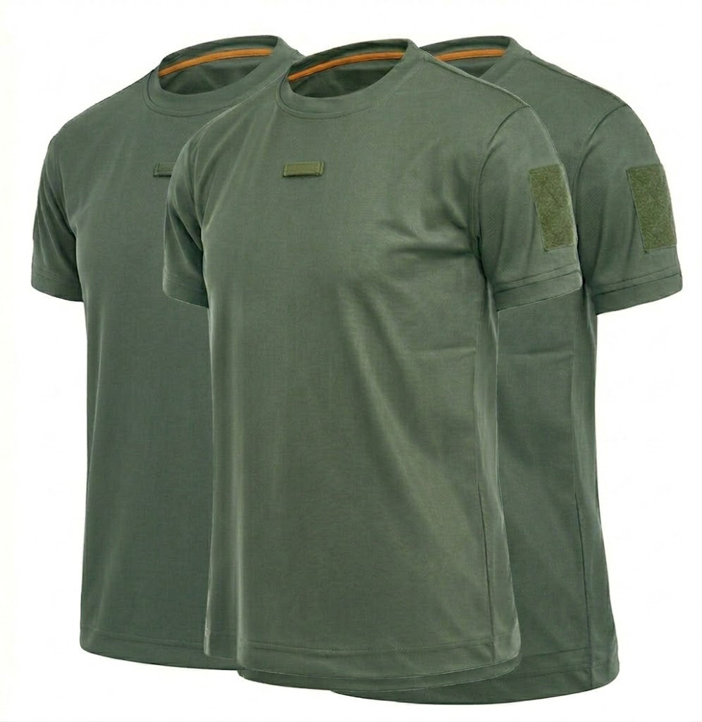 Men's Quick-Dry Tactical T-Shirt 3-Pack – Lightweight Military Shirts