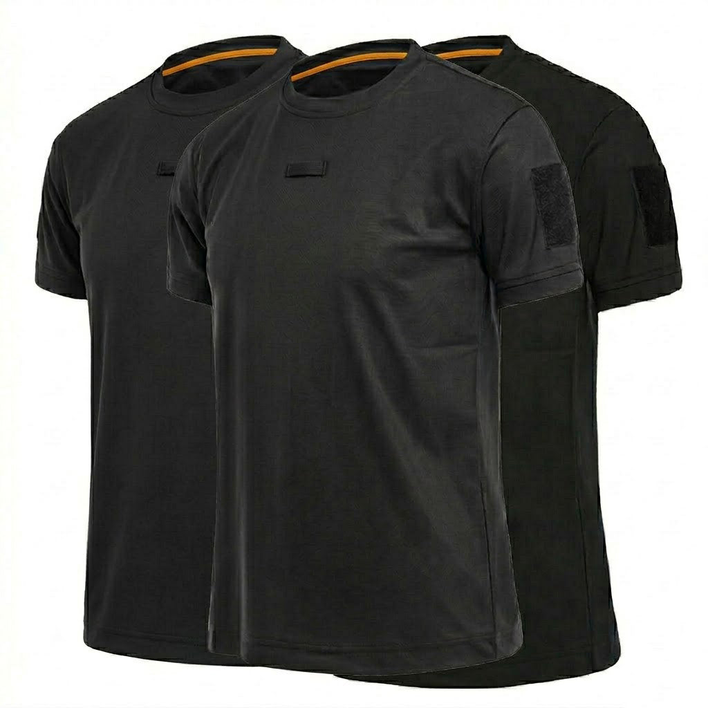 Men's Quick-Dry Tactical T-Shirt 3-Pack – Lightweight Military Shirts