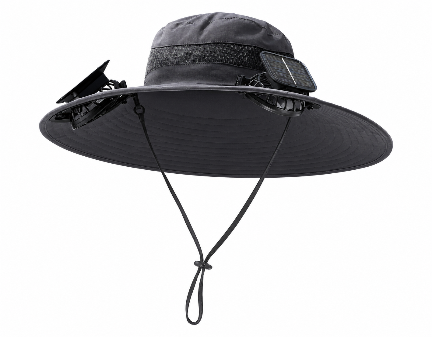 Solar-Powered Cooling Hat – Dual Fan Ventilation & UV Protection