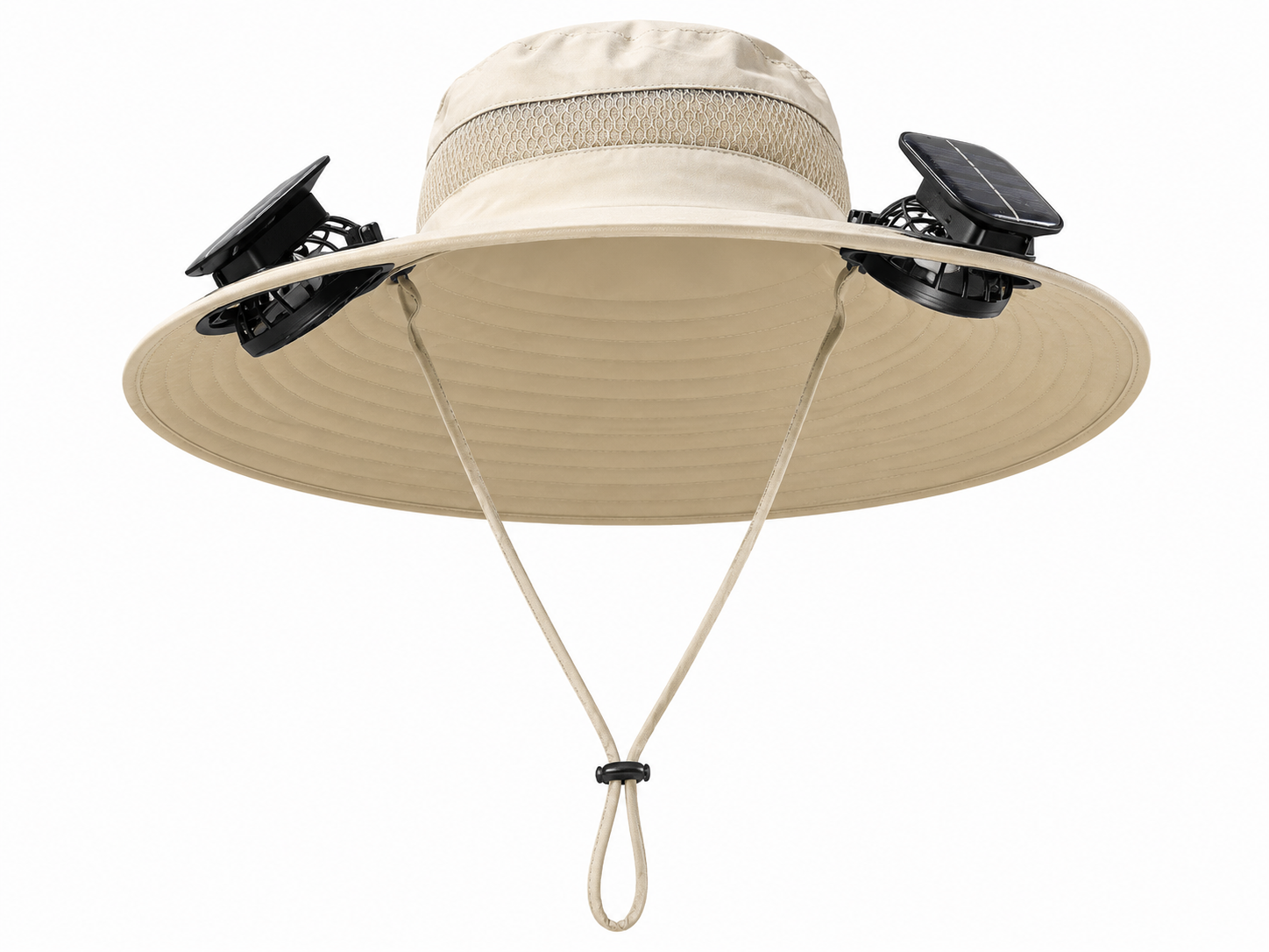 Solar-Powered Cooling Hat – Dual Fan Ventilation & UV Protection