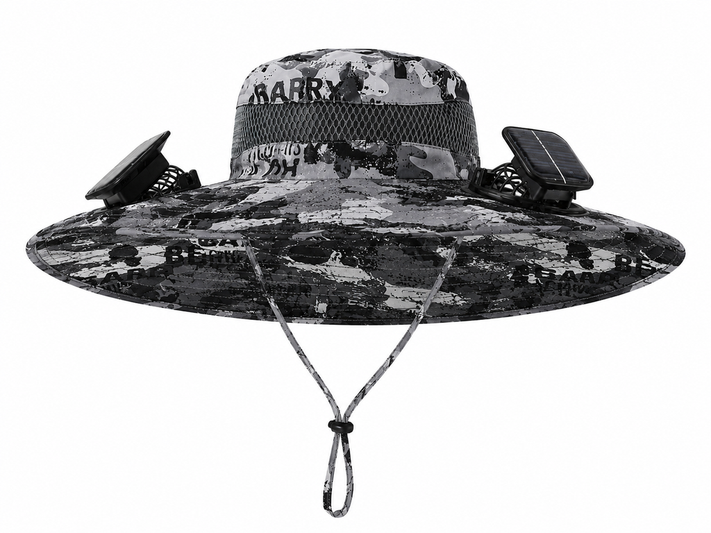 Solar-Powered Cooling Hat – Dual Fan Ventilation & UV Protection