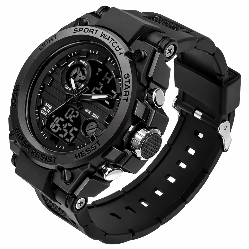 Men’s Outdoor Performance Watch – Dual Display & All-Weather Durability
