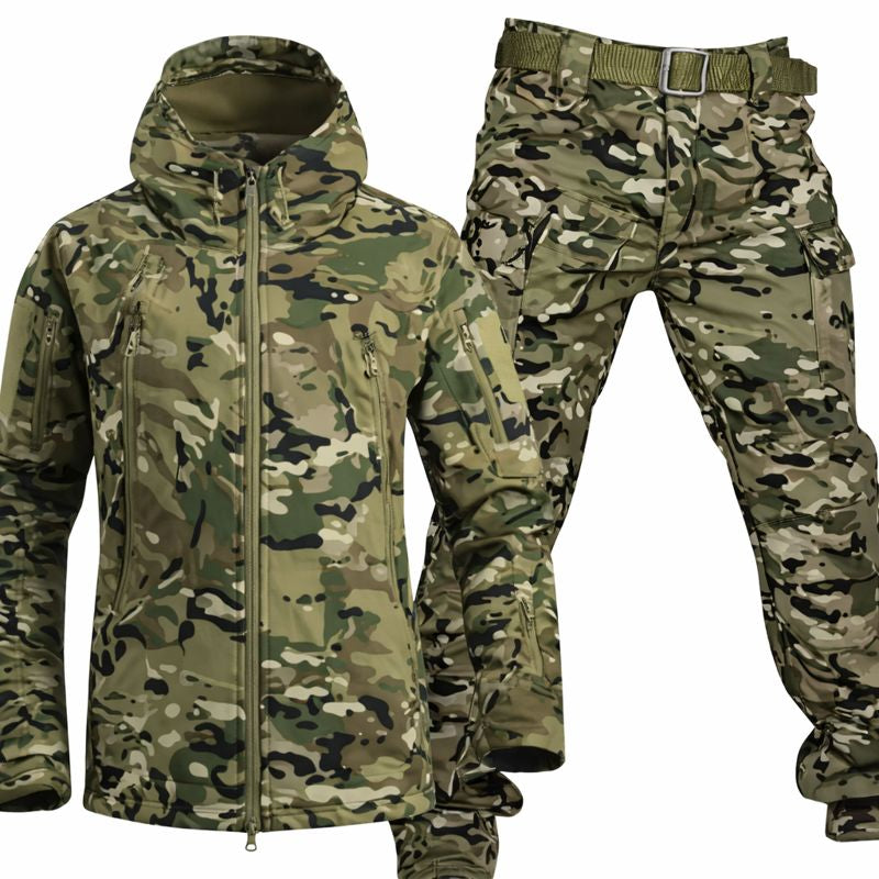 Men’s Tactical Jacket & Pants Set – Fleece-Lined & Cold-Weather Ready