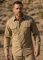 Men’s Tactical Stretch Shirt – Utility Pockets & Flexible Fit