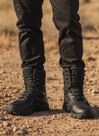 Men’s All-Season Outdoor Boots – Waterproof Grip Stability & Rugged Comfort Support