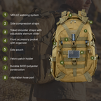45L Military Hiking Pack- TWS Outdoor Assault Tactical Backpack