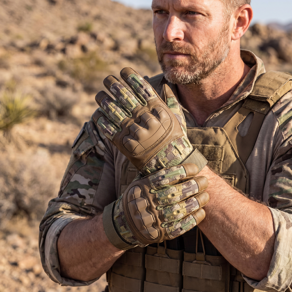 Men's Full Finger Combat Gloves - Indestructible Tactical 2.0 Gloves