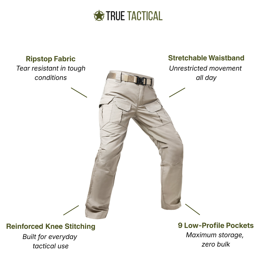 Men's Ripstop Cargo Pants- Archon IX8 Waterproof Tactical Pants