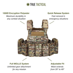 Quick Release Tactical Vest – MOLLE Plate Carrier