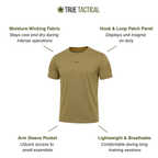 Men's Quick-Dry Tactical T-Shirt 3-Pack – Lightweight Military Shirts