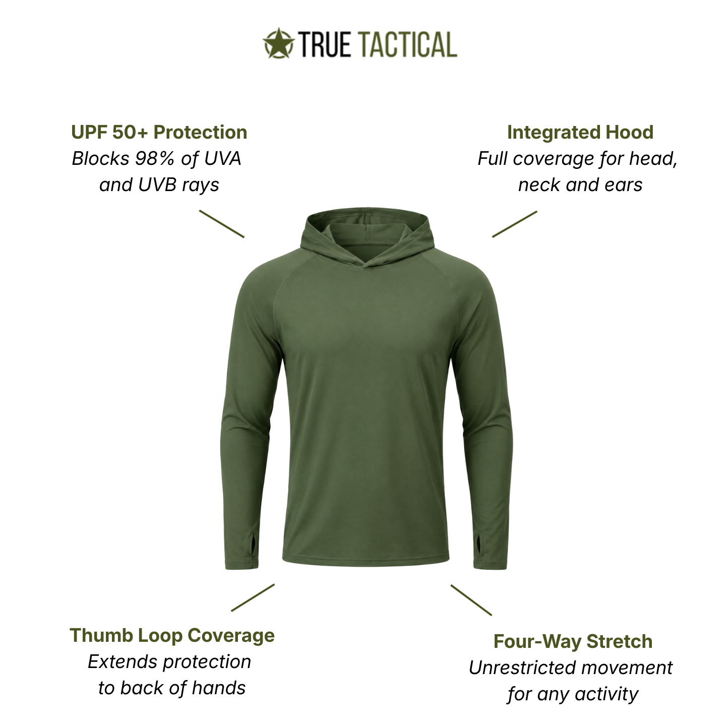 Men's UPF 50+ Sun Breathable Hoodie – Quick-Dry UV Protection Hoodie