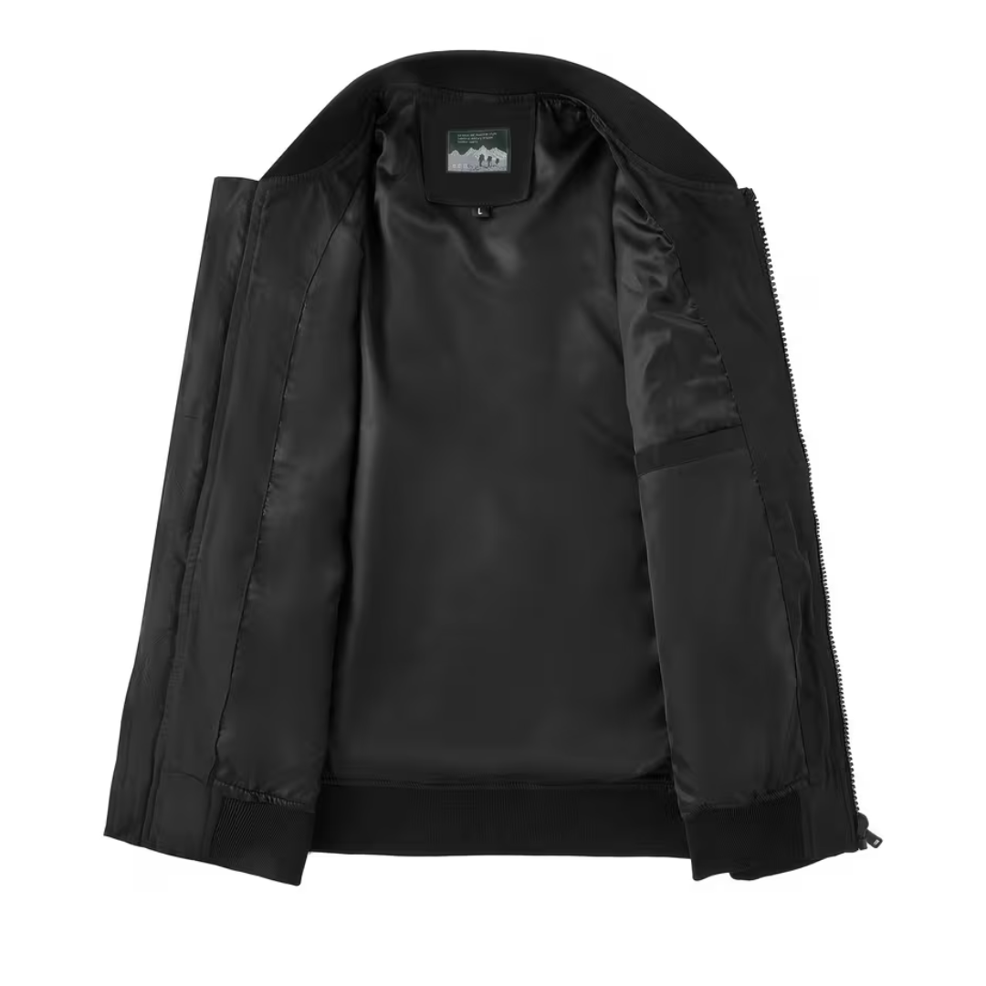 Men’s Casual Tactical Jacket – Stand Collar, Lightweight & Functional