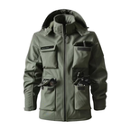 Men’s Hooded Utility Jacket – Tactical Design, Multi-Pocket Build & Cold-Season Performance