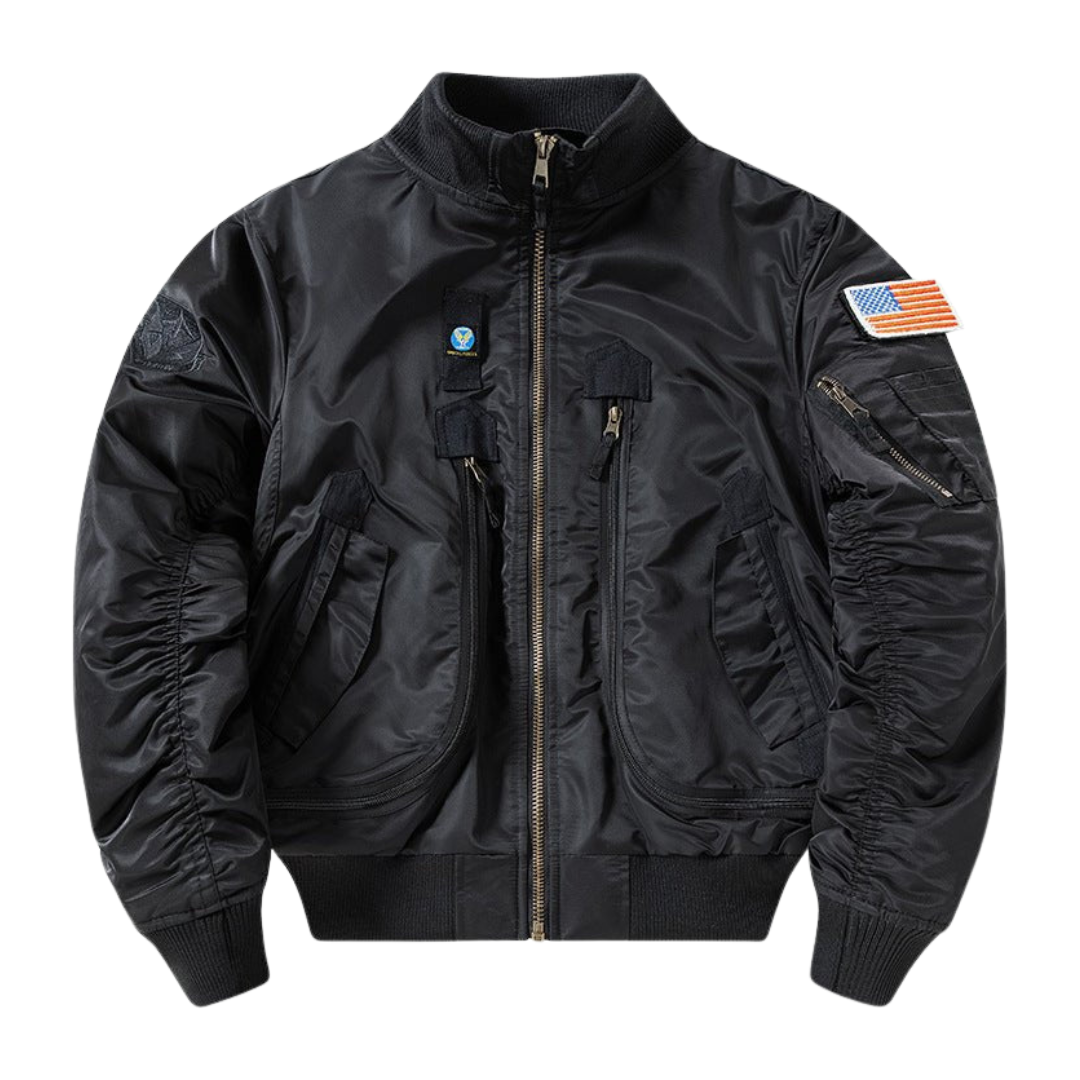 Men’s Tactical Bomber Jacket – Utility Pockets, Weather Protection & Everyday Comfort