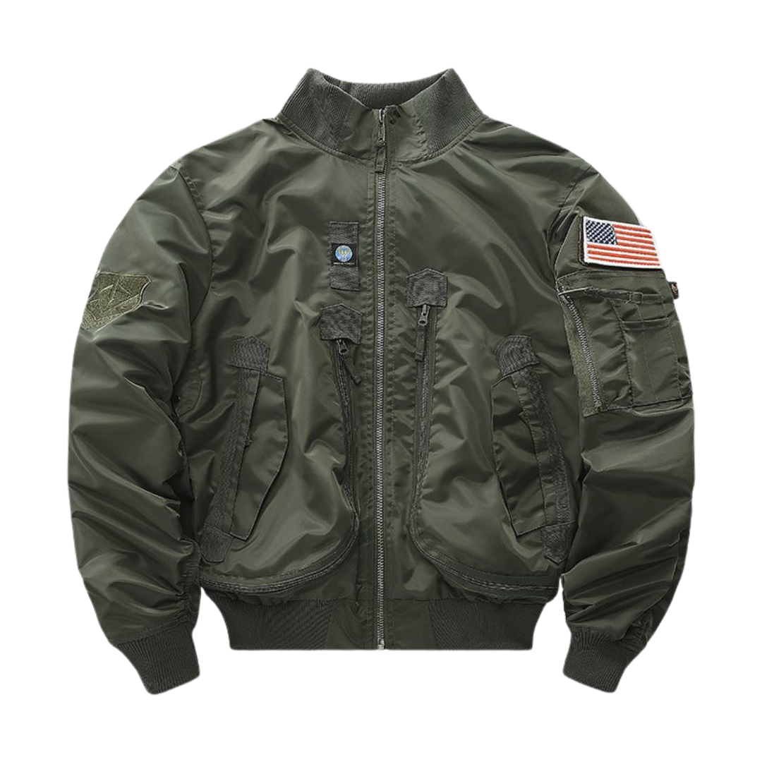 Men’s Tactical Bomber Jacket – Utility Pockets, Weather Protection & Everyday Comfort