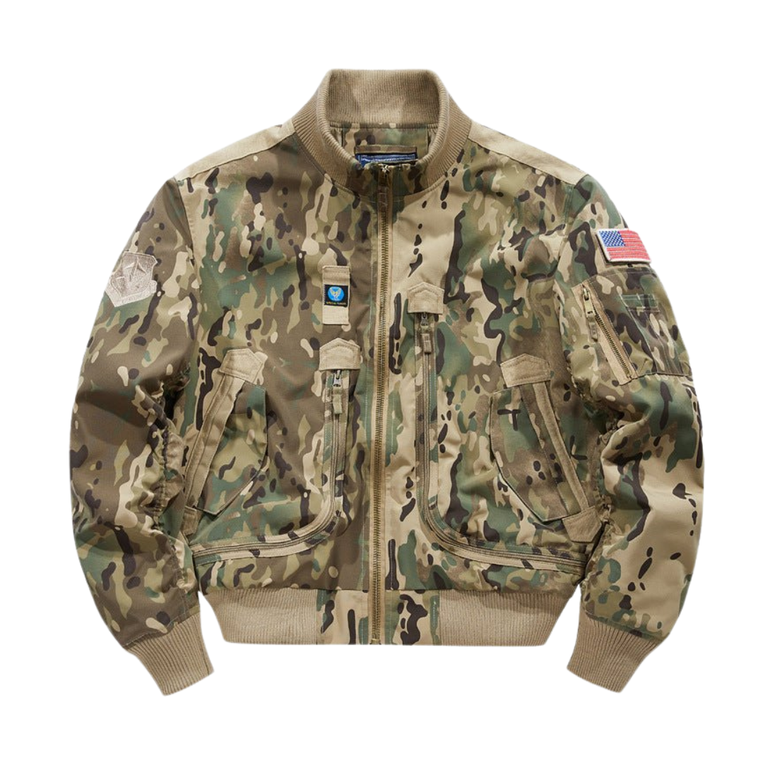 Men’s Tactical Bomber Jacket – Utility Pockets, Weather Protection & Everyday Comfort