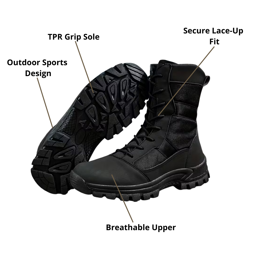 Men’s Tactical Boots – Waterproof, Secure Grip & High-Performance Comfort