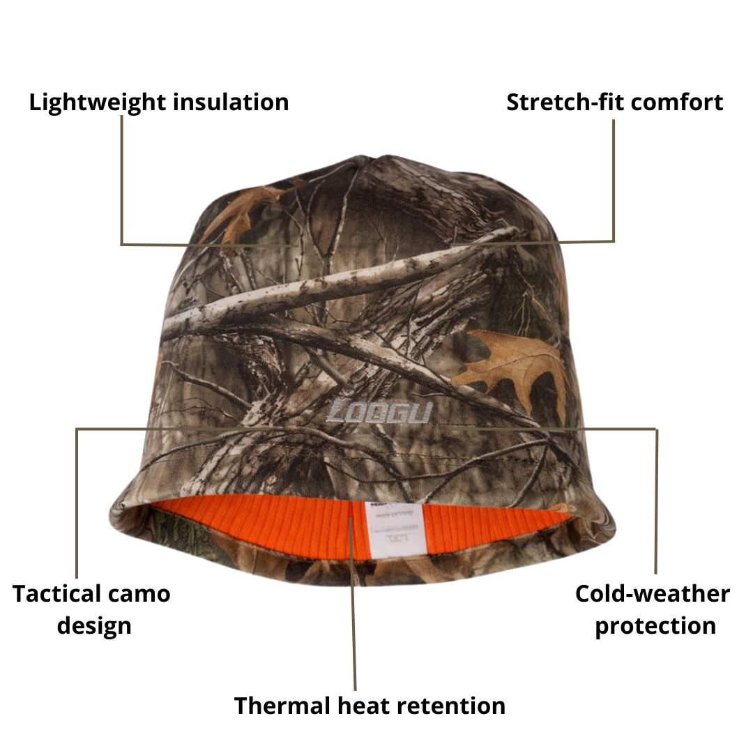 Men’s Tactical Camo Beanie – Insulated Warmth & Stretch Comfort