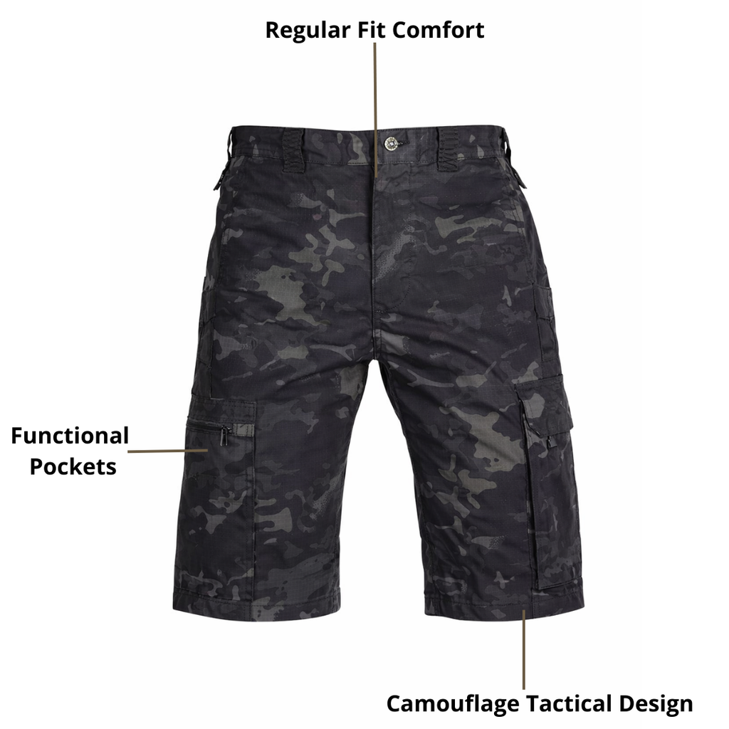 Men’s Tactical Camouflage Shorts – Functional Pockets & Comfortable Fit