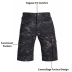 Men’s Tactical Camouflage Shorts – Functional Pockets & Comfortable Fit