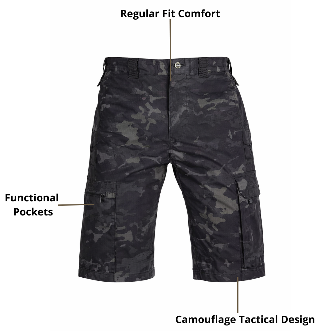 Men’s Tactical Camouflage Shorts – Functional Pockets & Comfortable Fit