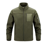 Men’s Tactical Fleece Jacket – Stand Collar, Soft Stretch & Everyday Performance