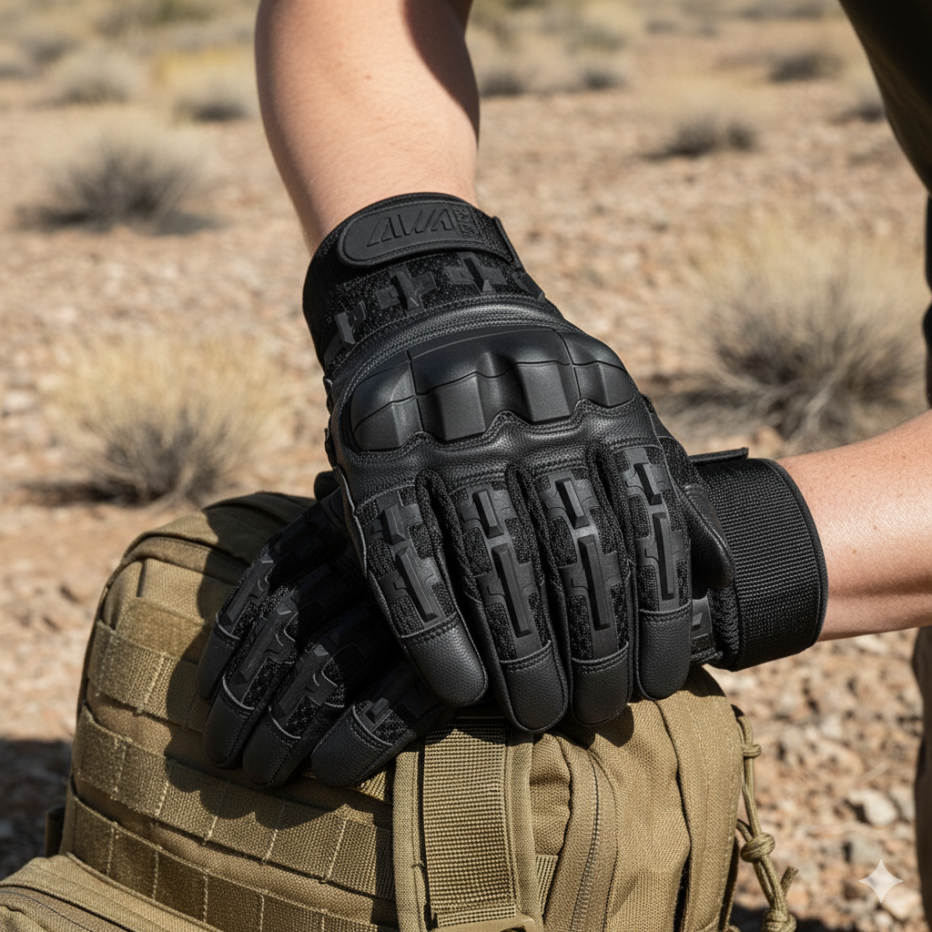 Men's Tactical Gloves - Hardshell Protective - Touchscreen