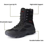 Men’s Tactical High-Ankle Boots – Waterproof, Rugged Grip & All-Season Performance
