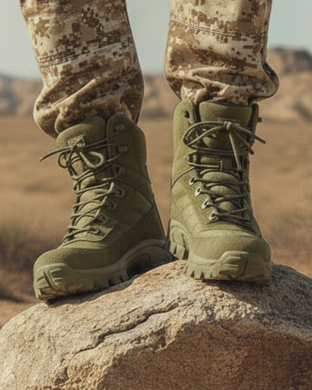 Men’s Tactical High-Ankle Boots – Waterproof, Rugged Grip & All-Season Performance