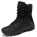 Men’s Tactical High-Ankle Boots – Waterproof & Zipper Closure