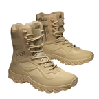 Men’s Tactical High-Ankle Boots – Waterproof & Zipper Closure