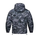 Men’s Tactical Hooded Jacket – Lightweight, Loose Fit & Geometric Camouflage