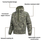 Men’s Tactical Hooded Jacket – Weather-Resistant Shell & Functional Design