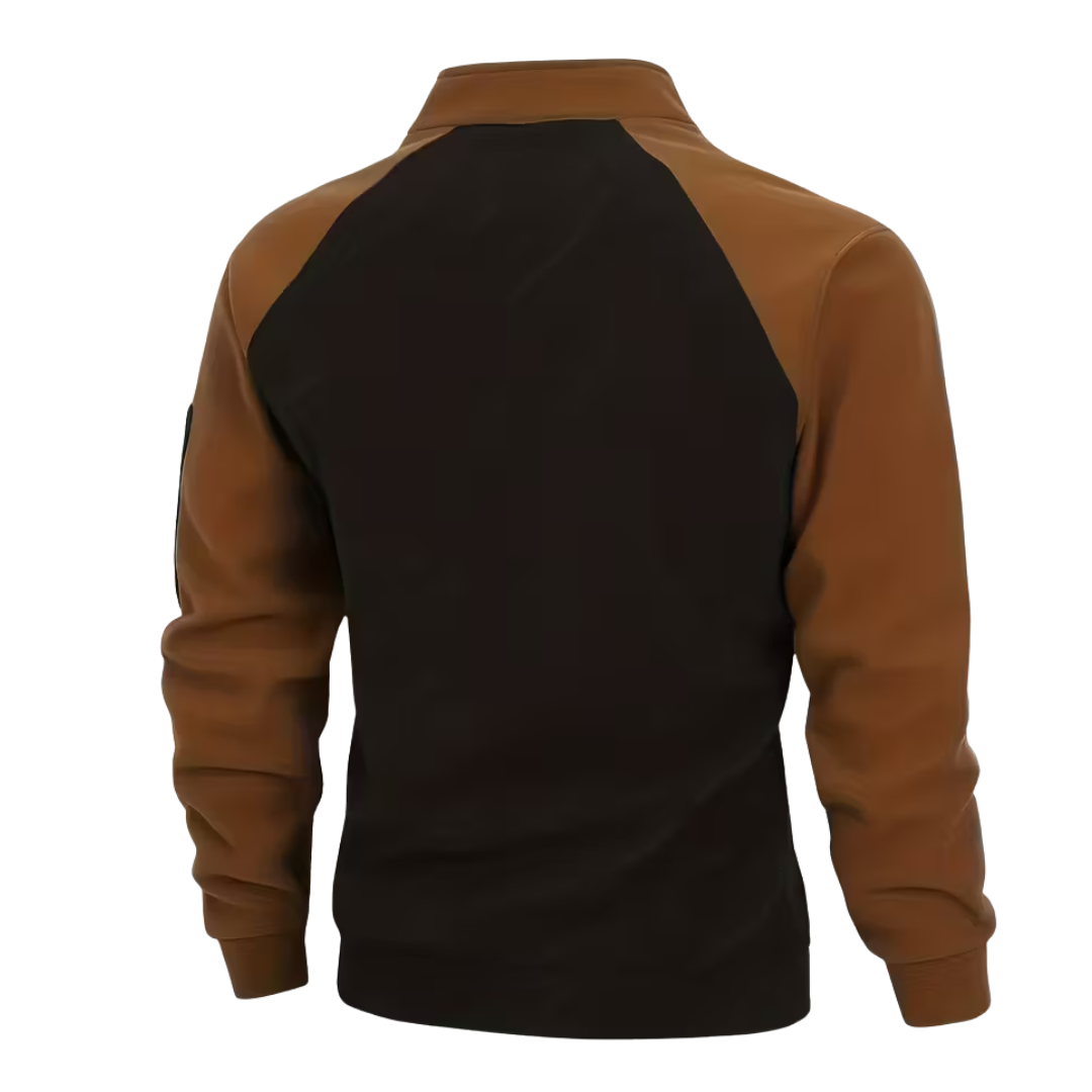 Men’s Tactical Knit Pullover – Ergonomic Fit, Zipper Details & Everyday Performance