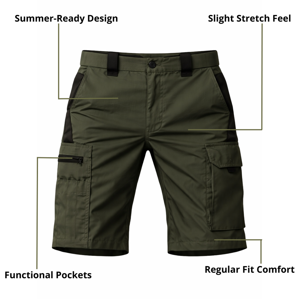 Men’s Tactical Performance Shorts – Lightweight, Multi-Pocket & Summer-Ready