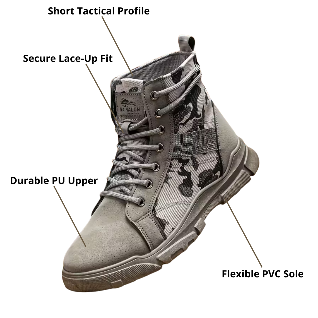 Men’s Tactical Short Boots – Waterproof, Lightweight Build & All-Season Mobility