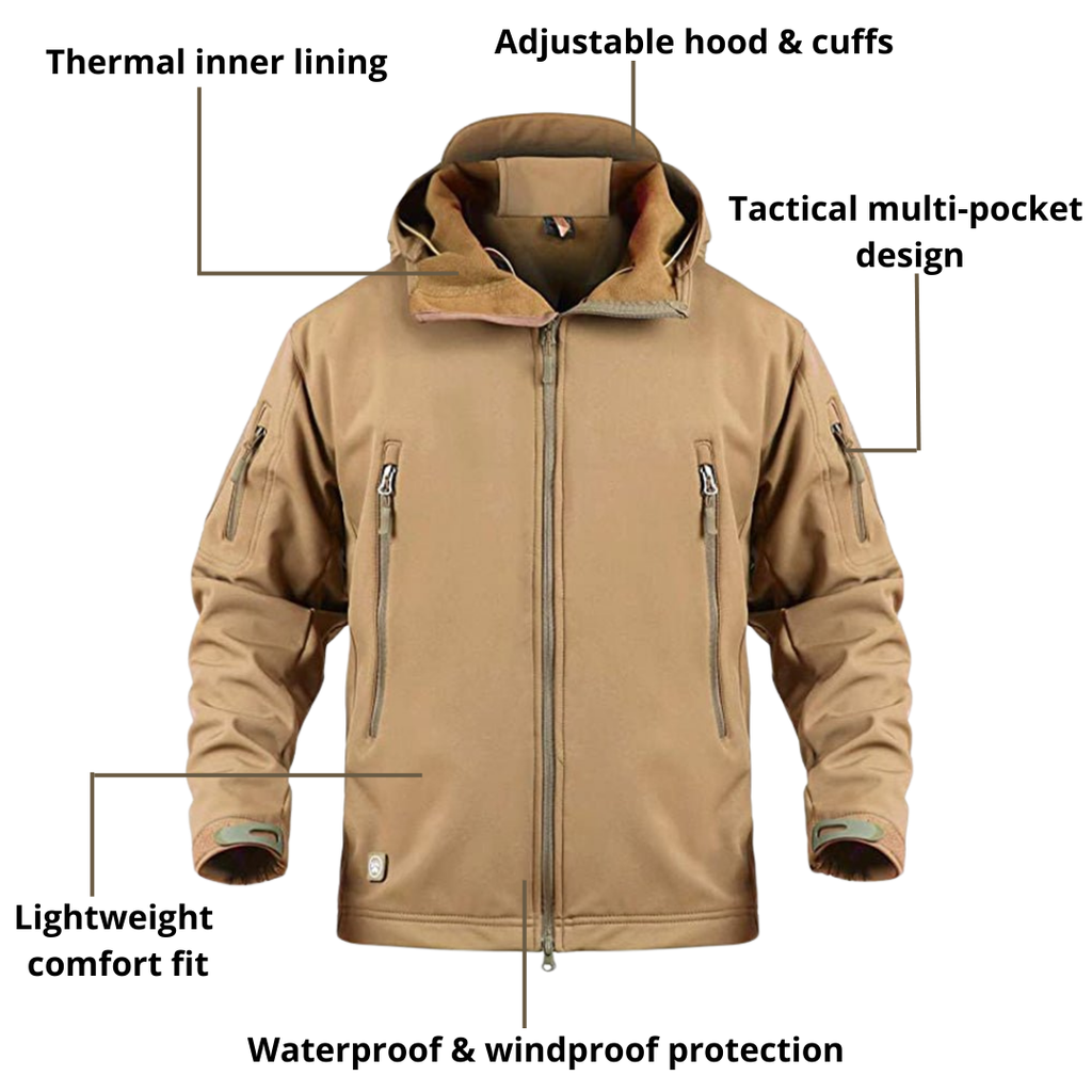 Men’s Tactical Softshell Jacket – Weather Protection, Utility Design & Everyday Comfort