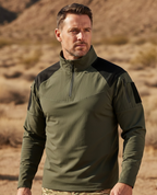 Men’s Tactical Stand Collar Long-Sleeve Top – Ergonomic Fit & Performance Comfort