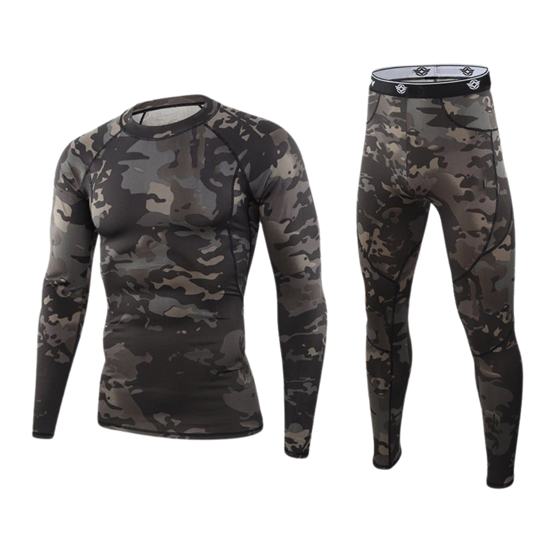Men’s Tactical Thermal Base Layer Set – Compression Fit & Cold-Weather Comfort