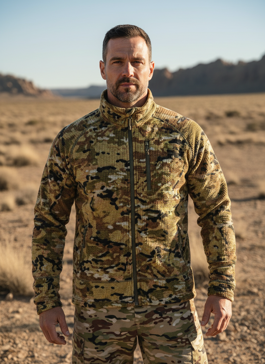 Men’s Tactical Thermal Fleece Jacket – Lightweight Warmth & Layering Comfort