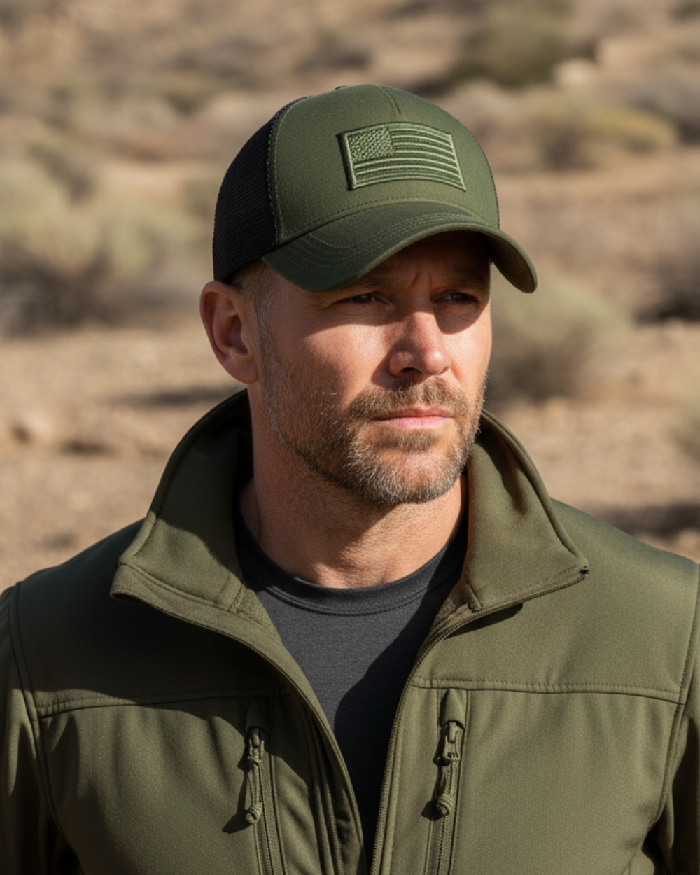 USA Embroidered Trucker Cap – Lightweight Casual Headwear