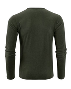 Men’s Henley Long-Sleeve Shirt – Ribbed Texture & Everyday Versatility