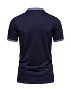Men’s Casual Zip Polo Shirt – Stand Collar & Short-Sleeve Summer Wear