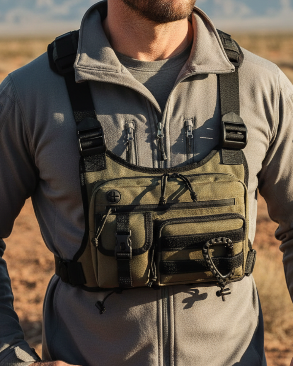 Men’s Chest Organizer Pouch – Hands-Free Storage & Active Comfort
