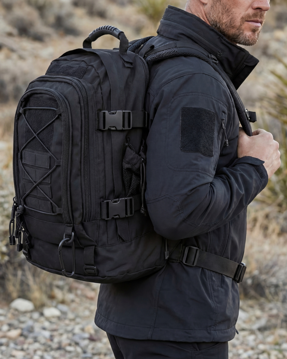 Outdoor Backpack – 55–60L Storage & Rugged Carry Comfort