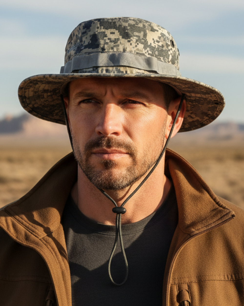Wide-Brim Tactical Boonie Hat – Lightweight All-Season Field Headwear
