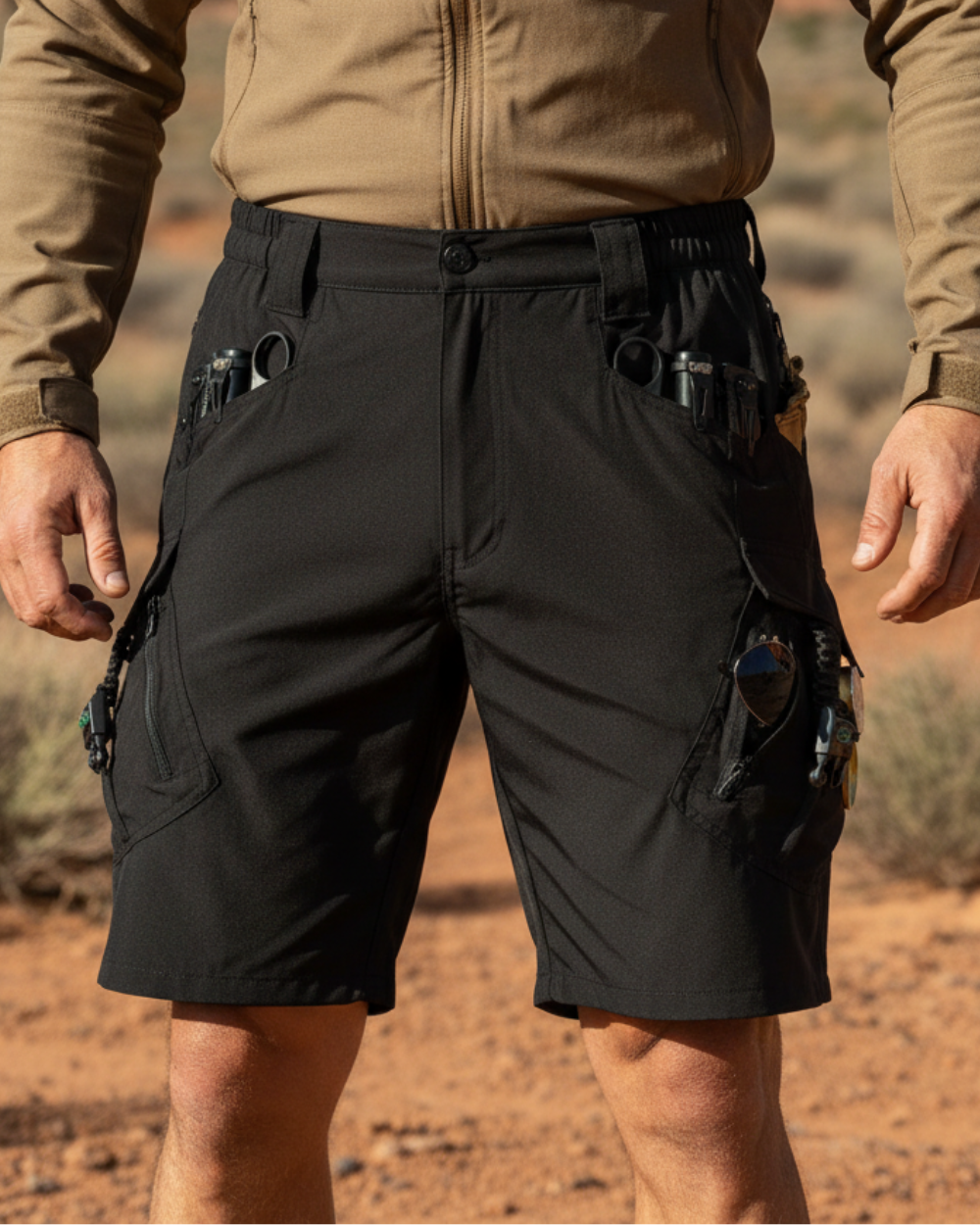 Men’s Tactical Utility Shorts – Lightweight Quick-Dry - Multi-Pocket Design