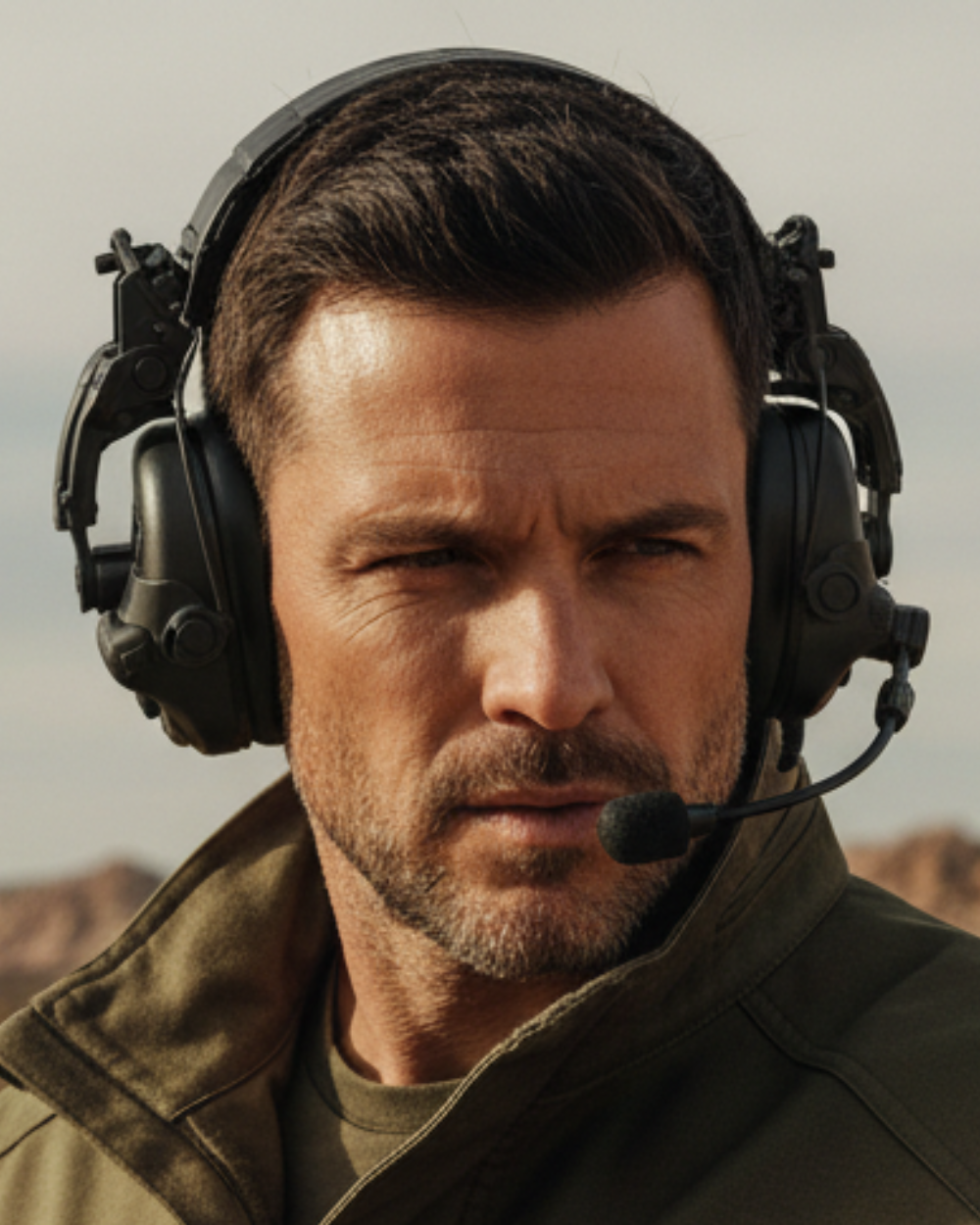 Men’s Outdoor Communication Headset – Noise Reduction & Clear Voice Pickup