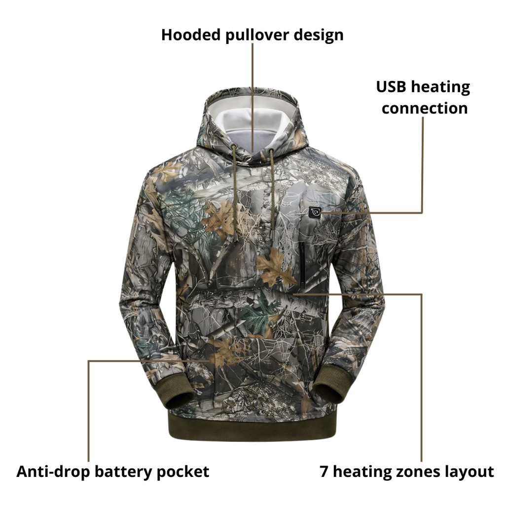 Heated Tactical Hoodie Jacket – Cold-Weather Performance