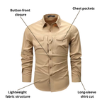Men’s Tactical Shirt – Multi-Pocket Utility & Quick-Dry Performance